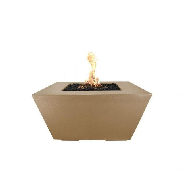 The Outdoor Plus 36" Redan Concrete Fire Pit - 110V Plug & Play Electronic Ignition - OPT-RDN36EKIT