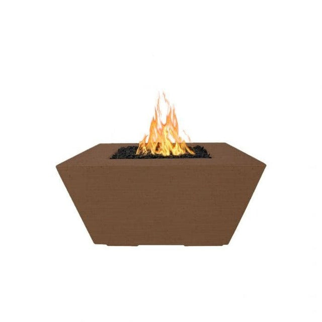 The Outdoor Plus 36" Redan Concrete Fire Pit - Flame Sense System with Push Button Spark Igniter - OPT-RDN36FSEN