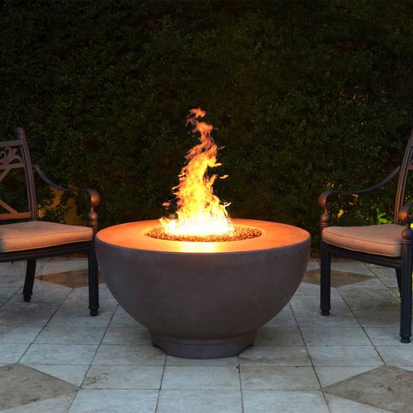 The Outdoor Plus 37" Sienna Concrete Fire Pit - OPT-RF37