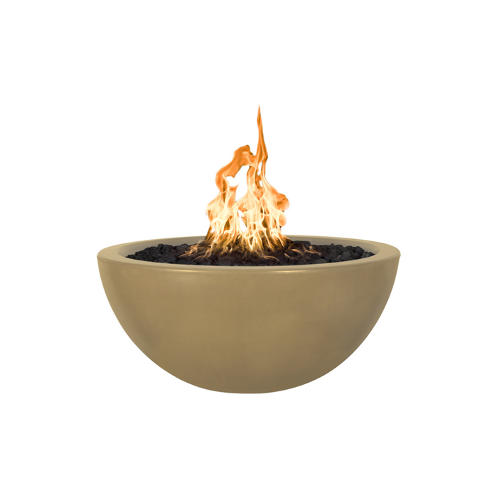 The Outdoor Plus 38" Luna Concrete Fire Bowl - Match Lit - OPT-LUN38