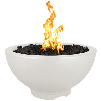 The Outdoor Plus 38" Sonoma Concrete Fire Pit - 110V Plug & Play Electronic Ignition - OPT-SONMA38EKIT