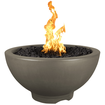 The Outdoor Plus 38" Sonoma Concrete Fire Pit - 110V Plug & Play Electronic Ignition - OPT-SONMA38EKIT