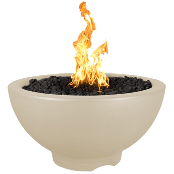 The Outdoor Plus 38" Sonoma Concrete Fire Pit - 110V Plug & Play Electronic Ignition - OPT-SONMA38EKIT