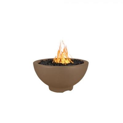 The Outdoor Plus 38" Sonoma Concrete Fire Pit - Match Lit with Flame Sense System - OPT-SONMA38FSML