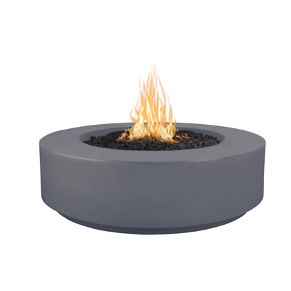 The Outdoor Plus 42" Florence Concrete Fire Pit - 12" Tall - 110V Plug & Play Electronic Ignition - OPT-FL42EKIT