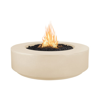 The Outdoor Plus 42" Florence Concrete Fire Pit - 12" Tall - 12V Electronic Ignition - OPT-FL42E12V