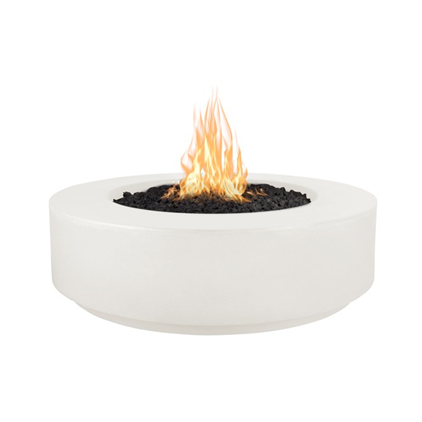 The Outdoor Plus 42" Florence Concrete Fire Pit - 12" Tall - 12V Electronic Ignition - OPT-FL42E12V