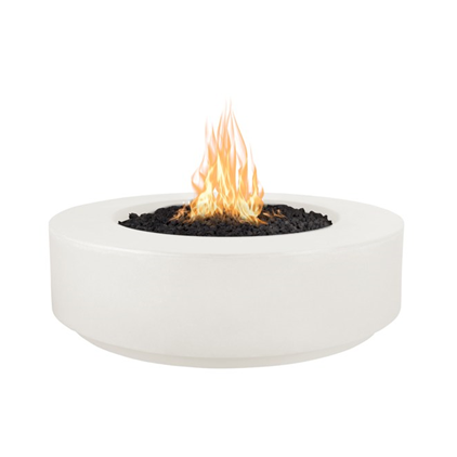 The Outdoor Plus 42" Florence Concrete Fire Pit - 12" Tall - Flame Sense System with Push Button Spark Igniter - OPT-FL42FSEN