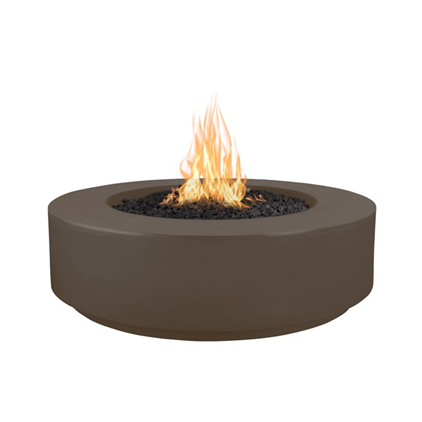 The Outdoor Plus 42" Florence Concrete Fire Pit - 12" Tall - Flame Sense System with Push Button Spark Igniter - OPT-FL42FSEN