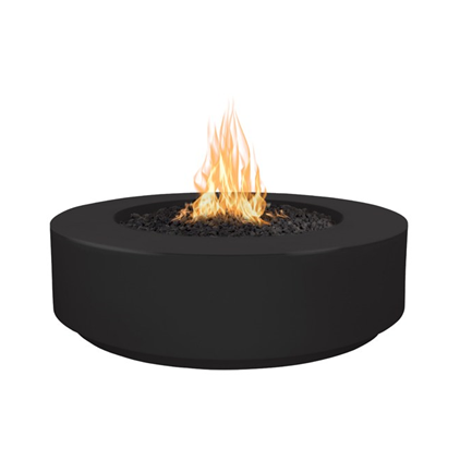 The Outdoor Plus 42" Florence Concrete Fire Pit - 12" Tall - Match Lit with Flame Sense System - OPT-FL42FSML