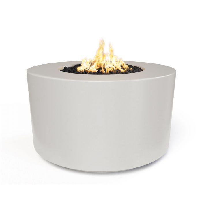 The Outdoor Plus 42" Florence Concrete Fire Pit - 24" Tall - Match Lit - OPT-FL4224