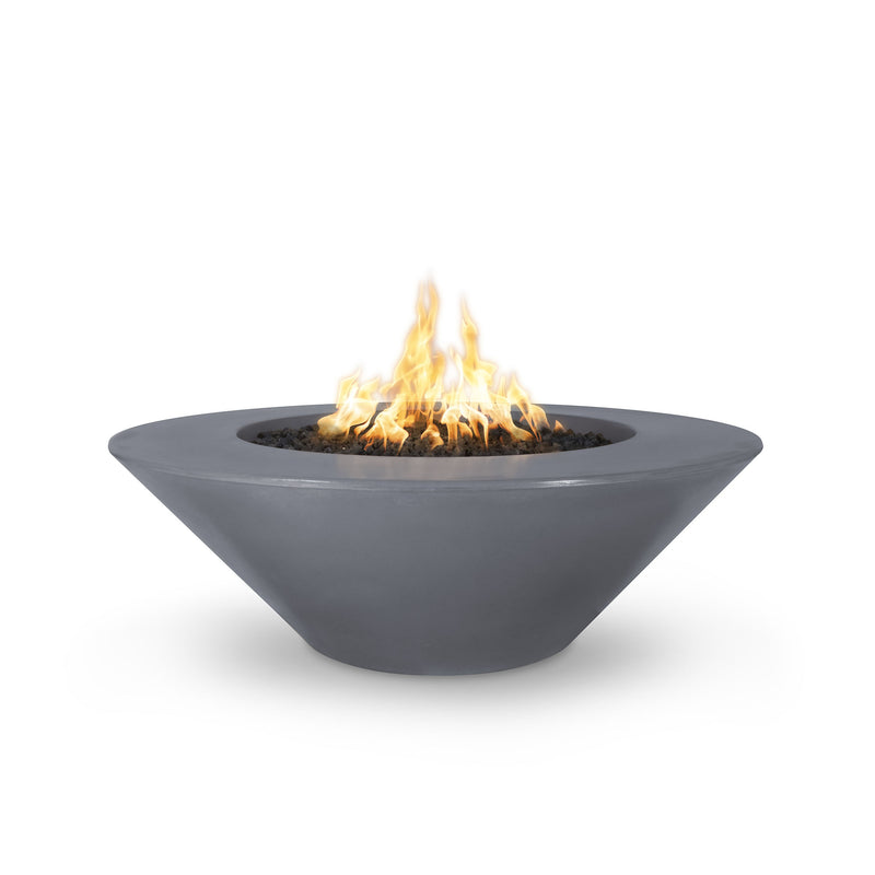 The Outdoor Plus  48" Cazo Concrete Fire Pit - Flame Sense System with Push Button Spark Igniter - OPT-CZ48FSEN