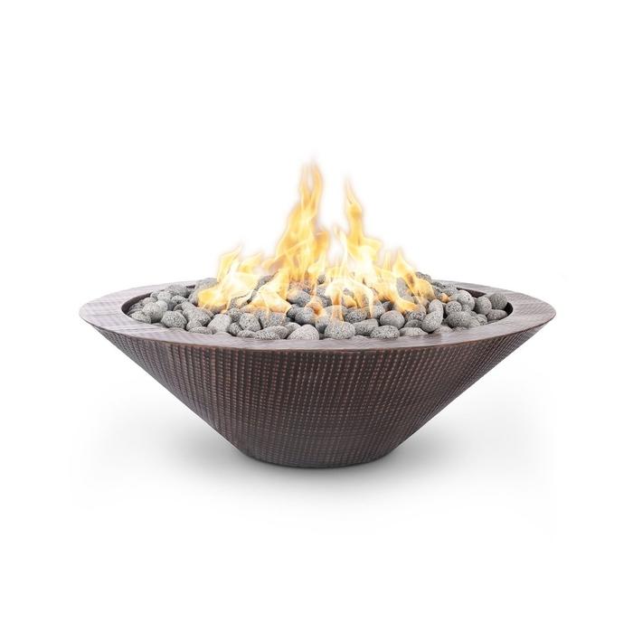 The Outdoor Plus 48" Cazo Fire Pit - Narrow Ledge - Flame Sense System with Push Button Spark Igniter - OPT-RHC48FSEN
