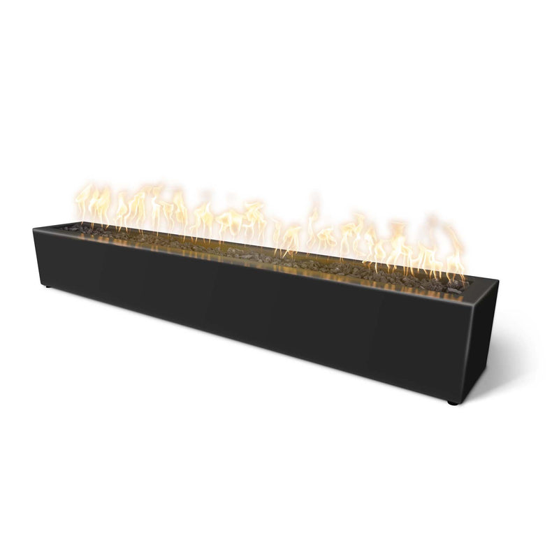 The Outdoor Plus 60" Eaves Powder-Coated Steel Fire Pit - Match Lit - OPT-LBTPC60