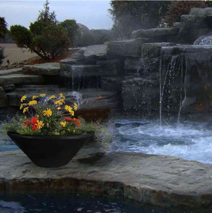 The Outdoor Plus Series Cazo GFRC Planter Bowl - 48" - OPT-48RP