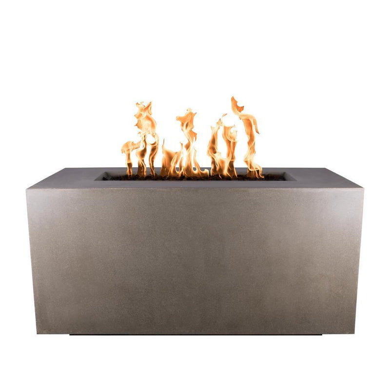 The Outdoor Plus 48" Pismo Concrete Steel Fire Pit - 110V Plug & Play Electronic Ignition - OPT-2448EKIT