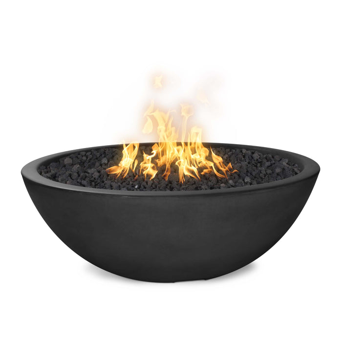 The Outdoor Plus 48" Sedona Concrete Narrow Ledge Fire Pit - Electronic Ignition OPT-SED48