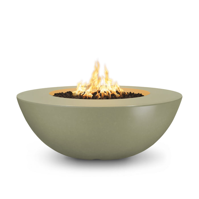 The Outdoor Plus 48" Sedona Wide Ledge Concrete Fire Pit - 12V Electronic Ignition - OPT-SEDWL48E12V