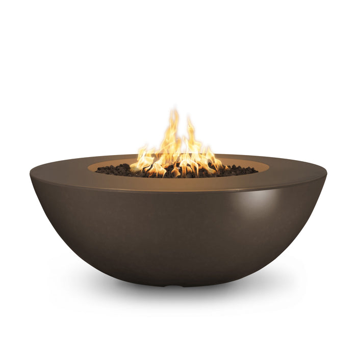 The Outdoor Plus 48" Sedona Wide Ledge Concrete Fire Pit - 12V Electronic Ignition - OPT-SEDWL48E12V