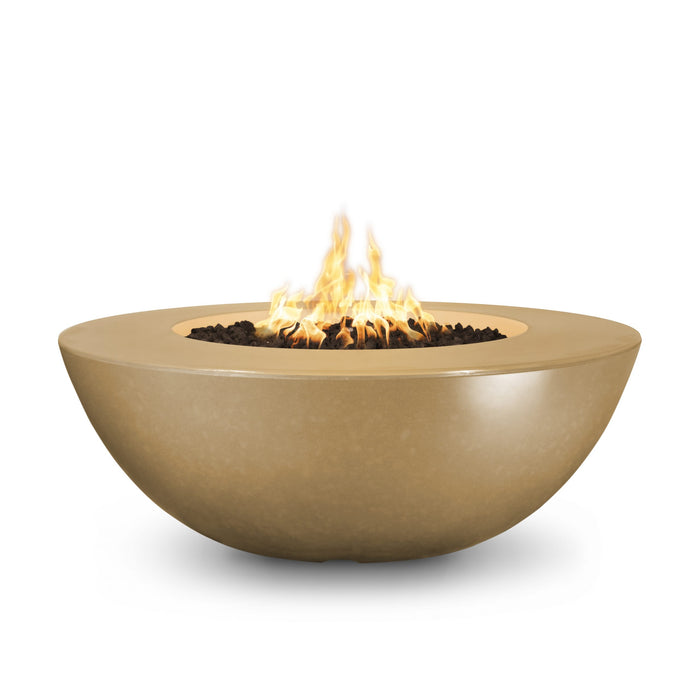 The Outdoor Plus 48" Sedona Wide Lip Concrete Fire Pit - Match Lit - OPT-SEDWL48