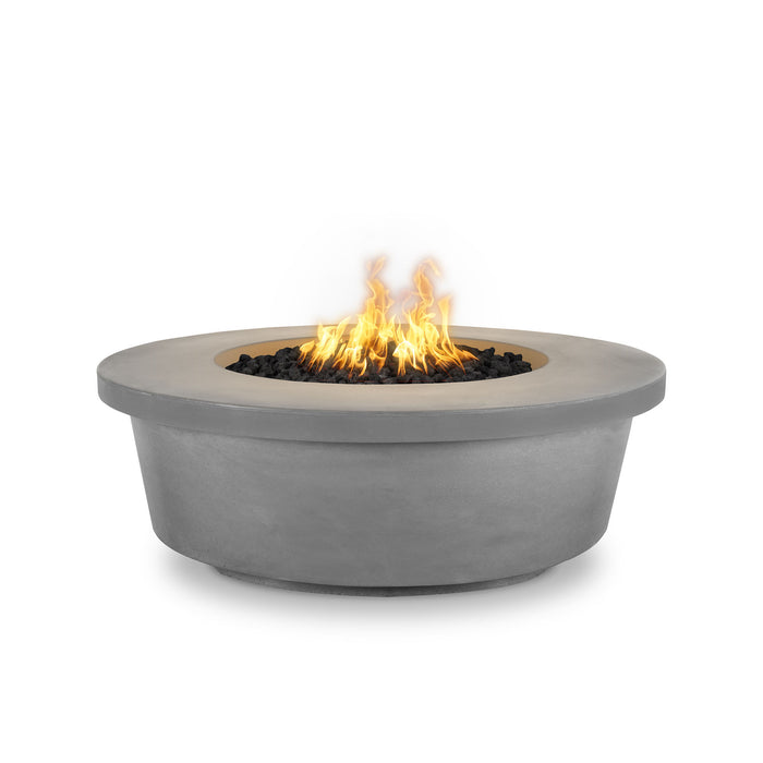 The Outdoor Plus 48" Tempe Concrete Gas Fire Pit - 110V Plug & Play Electronic Ignition - OPT-TEM48EKIT