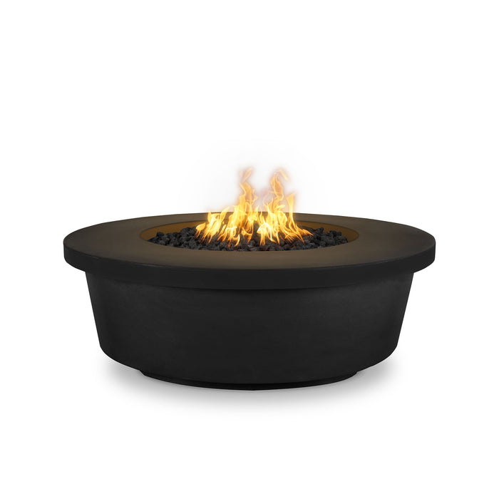 The Outdoor Plus 48" Tempe Concrete Gas Fire Pit - 110V Plug & Play Electronic Ignition - OPT-TEM48EKIT