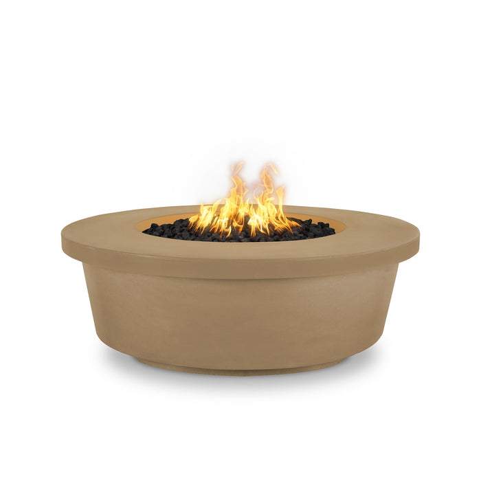 The Outdoor Plus 48" Tempe Concrete Gas Fire Pit - 110V Plug & Play Electronic Ignition - OPT-TEM48EKIT