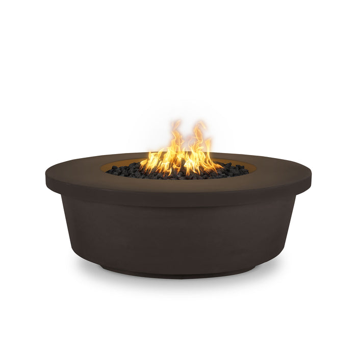 The Outdoor Plus 48" Tempe Concrete Gas Fire Pit - 110V Plug & Play Electronic Ignition - OPT-TEM48EKIT