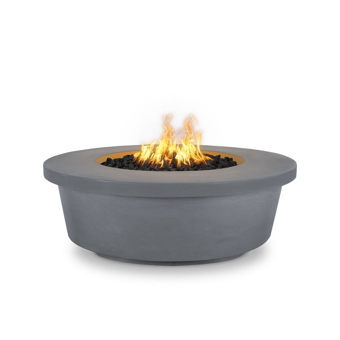 The Outdoor Plus 48" Tempe Concrete Gas Fire Pit - 110V Plug & Play Electronic Ignition - OPT-TEM48EKIT