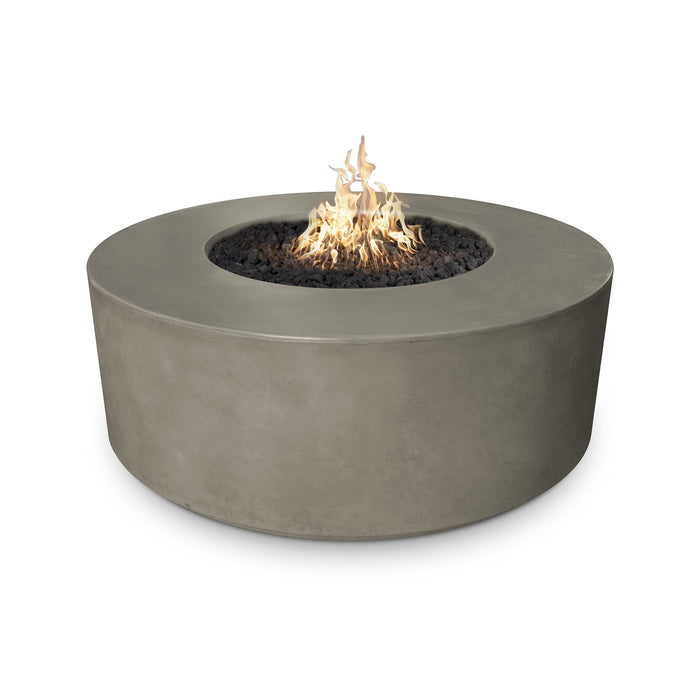 The Outdoor Plus 54" Florence Concrete Fire Pit - 20" Tall" - Flame Sense System with Push Button Spark Igniter - OPT-FL54FSEN