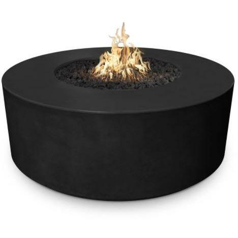 The Outdoor Plus 72" Florence Concrete Fire Pit - 20" Tall" - 110V Plug & Play Electronic Ignition - OPT-FL72EKIT