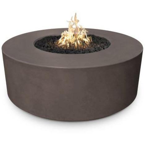 The Outdoor Plus 72" Florence Concrete Fire Pit - 20" Tall" - 12V Electronic Ignition - OPT-FL72E12V