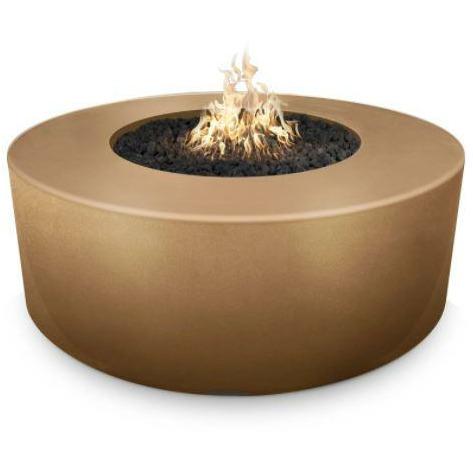 The Outdoor Plus 72" Florence Concrete Fire Pit - 20" Tall" - Match Lit - OPT-FL72