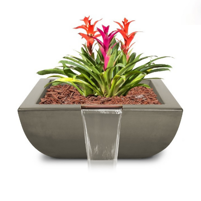 The Outdoor Plus Avalon GFRC Concrete Planter & Water Bowl - 24" - OPT-AVLPW24