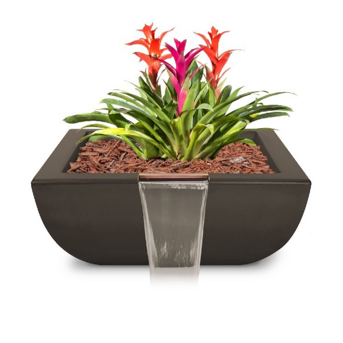 The Outdoor Plus Avalon GFRC Concrete Planter & Water Bowl - 24" - OPT-AVLPW24