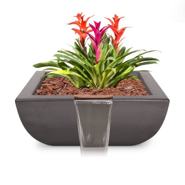 The Outdoor Plus Avalon GFRC Concrete Planter & Water Bowl - 24" - OPT-AVLPW24