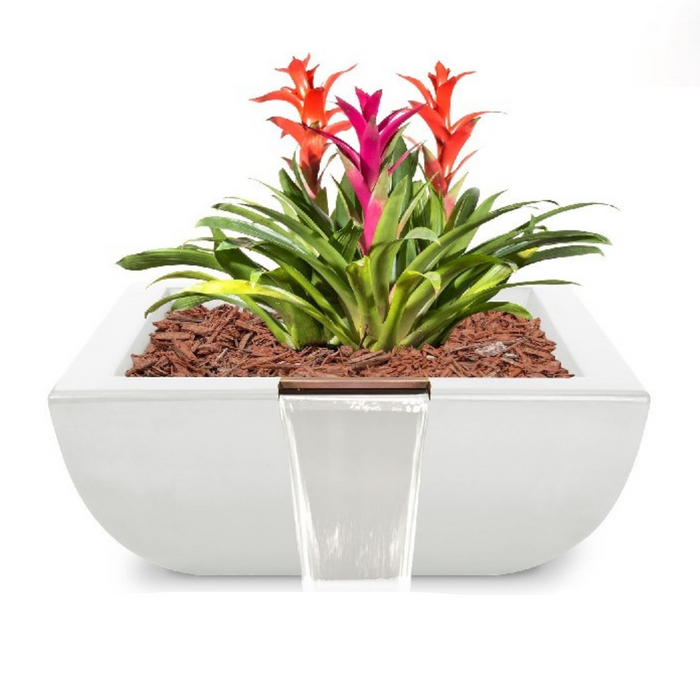 The Outdoor Plus Avalon GFRC Concrete Planter & Water Bowl - 24" - OPT-AVLPW24