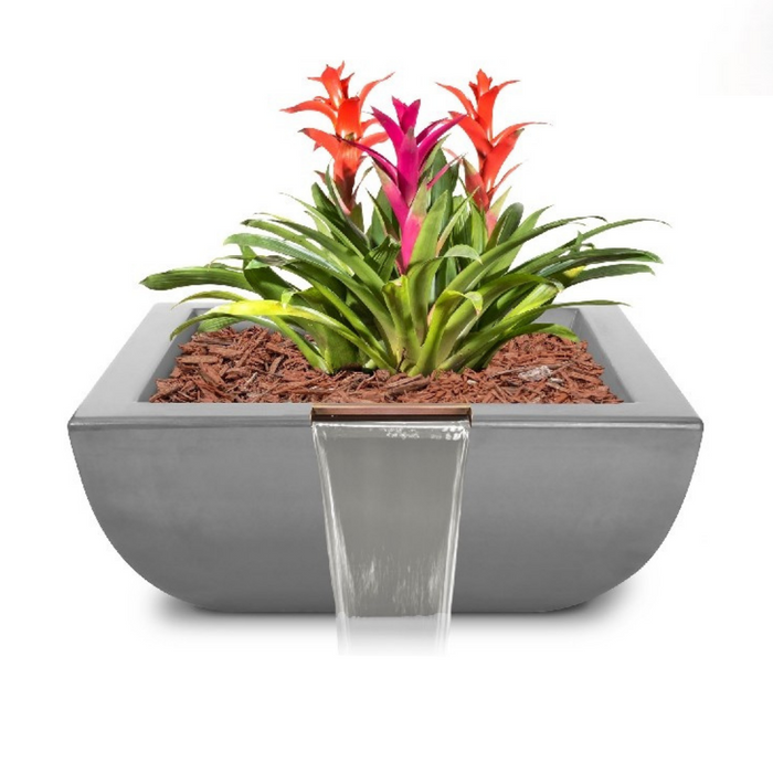 The Outdoor Plus Avalon GFRC Concrete Planter & Water Bowl - 24" - OPT-AVLPW24