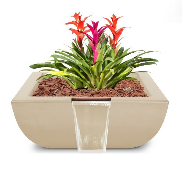 The Outdoor Plus Avalon GFRC Concrete Planter & Water Bowl - 24" - OPT-AVLPW24