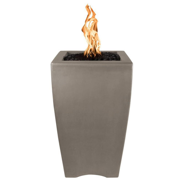 The Outdoor Plus Baston Concrete Fire Pillar - Access Door - 110V Plug & Play Electronic Ignition -OPT-BSTON20ADEKIT