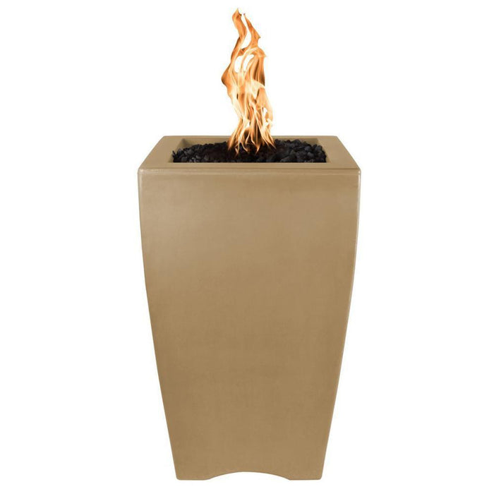 The Outdoor Plus Baston Concrete Fire Pillar - Access Door - 12V Electronic Ignition -OPT-BSTON20ADE12V