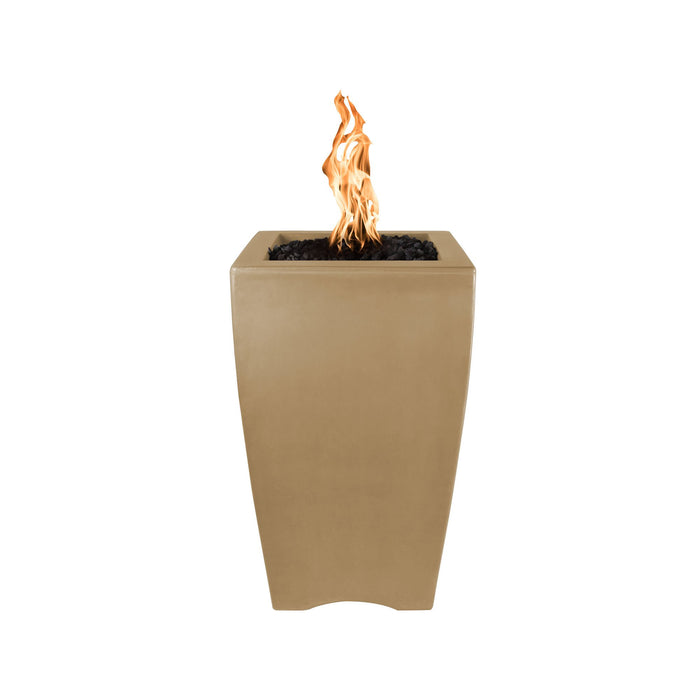 The Outdoor Plus Baston Concrete Fire Pillar - Access Door - Match Lit -OPT-BSTON20AD