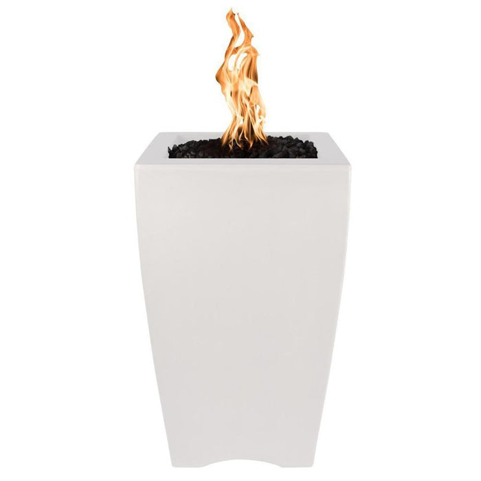 The Outdoor Plus Baston Concrete Fire Pillar - No Access Door - Match Lit - OPT-BSTON20