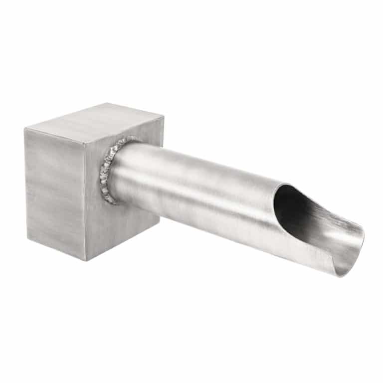 The Outdoor Plus Cannon Scupper - 2" Opening - 316 Marine Grade Brushed Stainless Steel OPT-CS2-SS