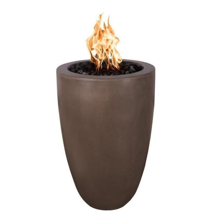 The Outdoor Plus Castillo Concrete Fire Pillar - Access Door - 110V Plug & Play Electronic Ignition -OPT-CSTO22ADEKIT