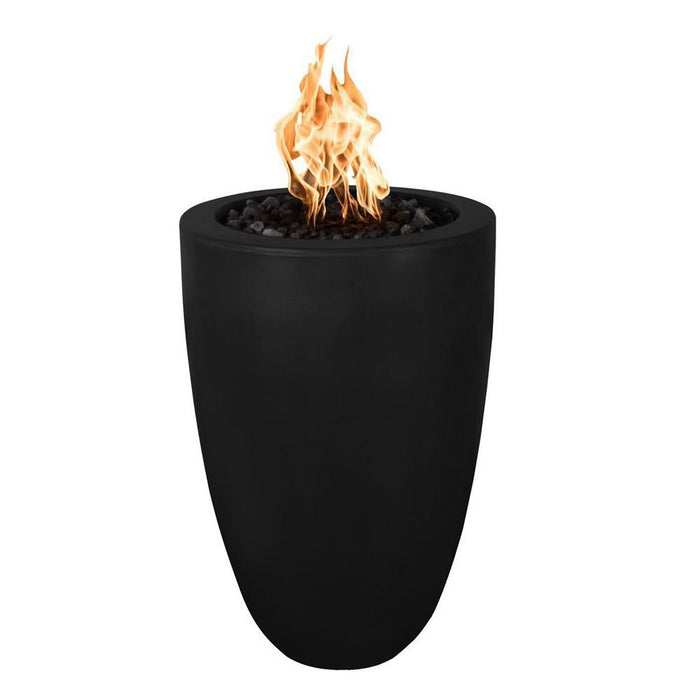 The Outdoor Plus Castillo Concrete Fire Pillar - No Access Door - 110V Plug & Play Electronic Ignition -OPT-CSTO22EKIT