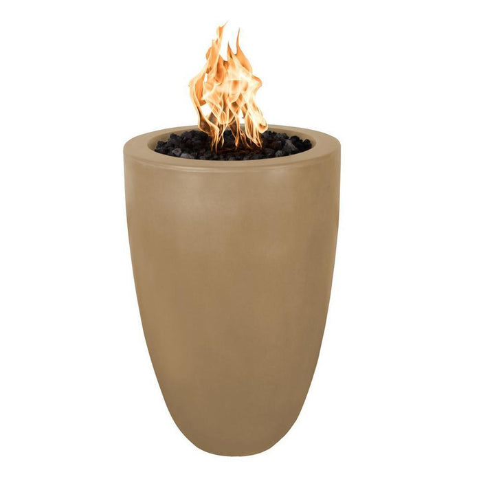 The Outdoor Plus Castillo Concrete Fire Pillar - No Access Door - 110V Plug & Play Electronic Ignition -OPT-CSTO22EKIT