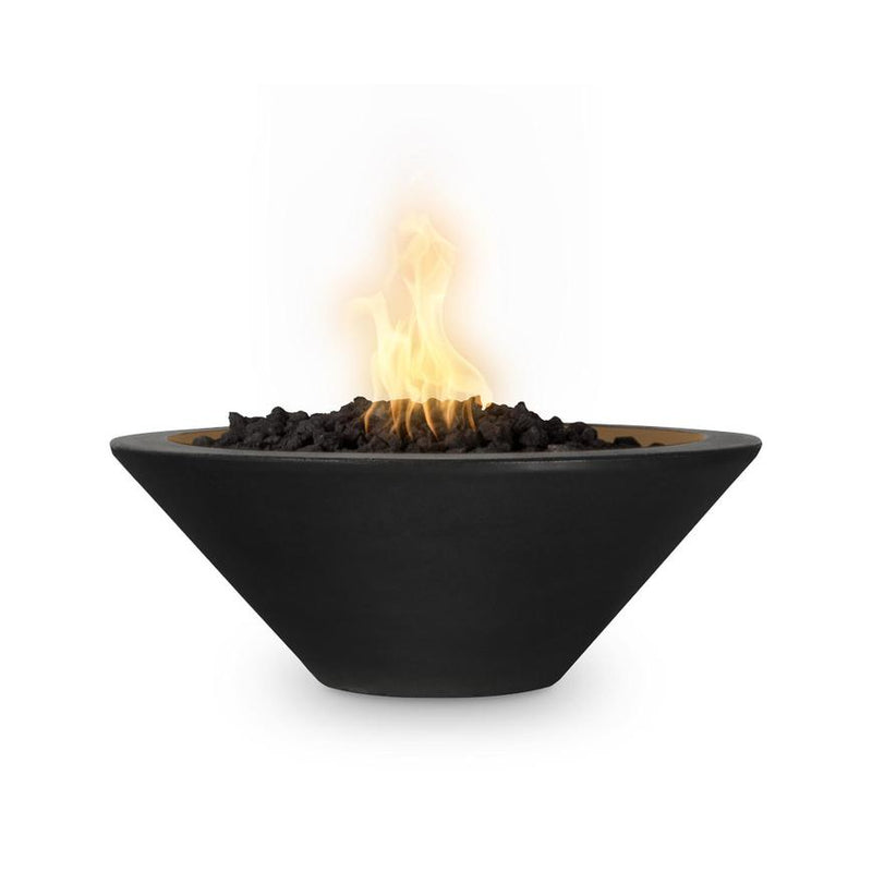 The Outdoor Plus Cazo GFRC Fire Bowl - 12V Electronic Ignition - 24" - OPT-24RFOE12V