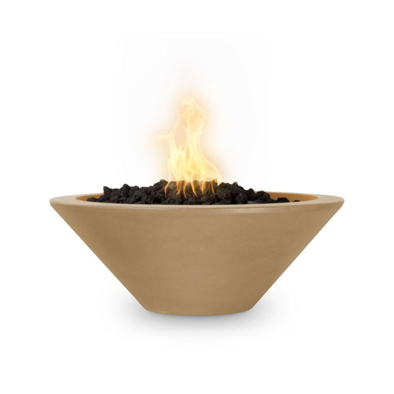 The Outdoor Plus Cazo GFRC Fire Bowl - 12V Electronic Ignition - 24" - OPT-24RFOE12V