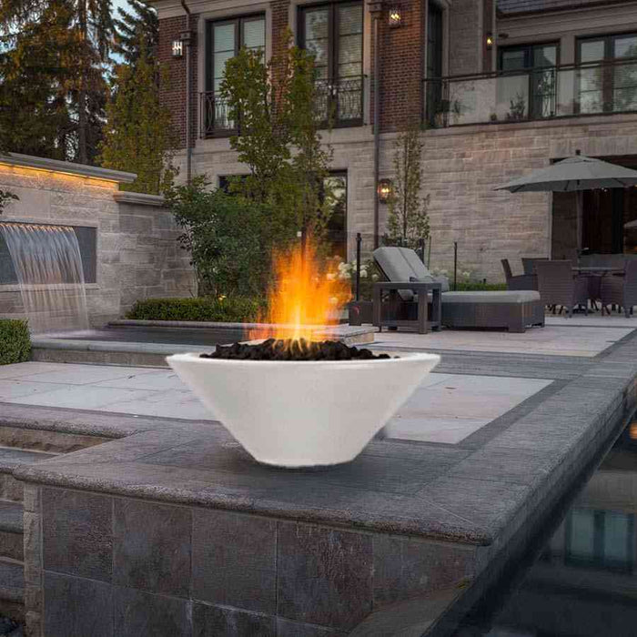 The Outdoor Plus Cazo GFRC Fire Bowl - Match Lit 24" - OPT-24RFO